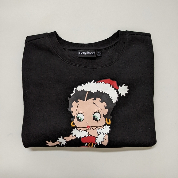 Better Boop Naughty ugly Christmas holiday crewneck sweater, women's small - Picture 5 of 6